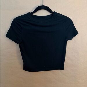 Classic Black Women's Crop Top